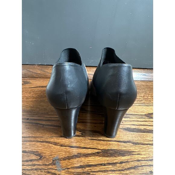 Abeo VICTORY Chelsea Elastic Slip On Heel Boots Booties Womens Size 9 - Picture 4 of 9